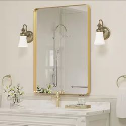 Gold Metal Mirror