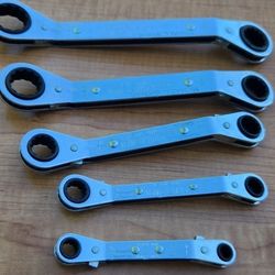 Off Set Ratcheting Box Wrench Set MADE IN USA