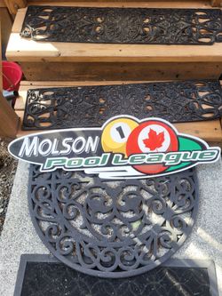 Molson Canadian beer sign