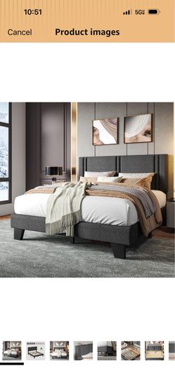 Brand New Queen Upholstered Bed Frame – Still Sealed in Box