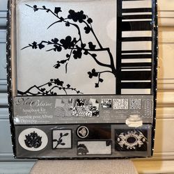 BRAND NEW Noir Blanc Scrapbook Kit