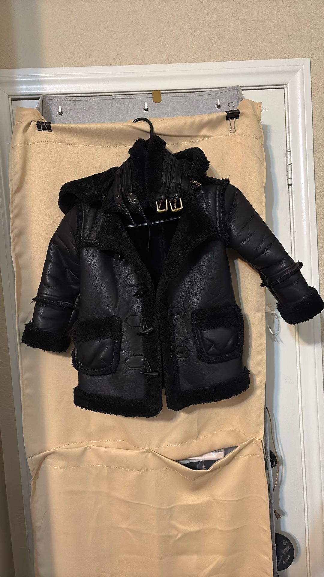 Black Leather Coat