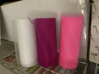 6 Inch Organza Roll - 3pcs