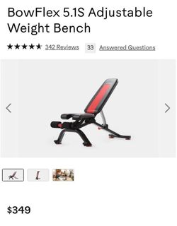BlowFlex 5.1S Adjustable Weight Bench