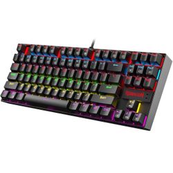 NEW Redragon K552 Mechanical Gaming Keyboard, 87-Key Compact w/red switches