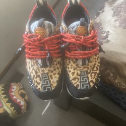 Red Versace Chain Reaction Leopard Print
