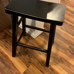 Black Wood Stools