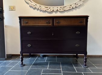 Refinished National Furniture Company Vintage 4-Drawer Dresser