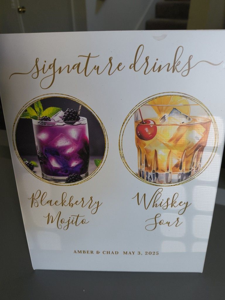 Wedding Signs For Bar