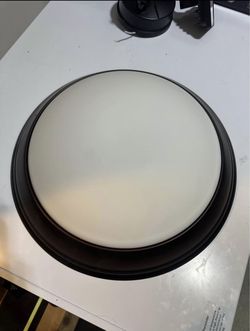 14” Oiled Bronze Flushmount Ceiling Light