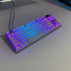 SteelSeries - Apex 7 Ghost TKL Wired Mechanical Red Linear Gaming Keyboard with RGB Backlighting - White