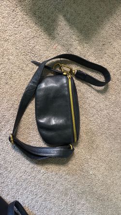 Hobo black leather belt bag