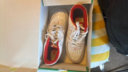 Nike Low-Top Sneakers White Red