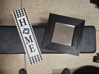 Home Decor Mirror And Sign