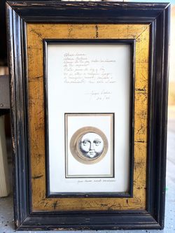 Framed Signed Spanish Poem Art Print