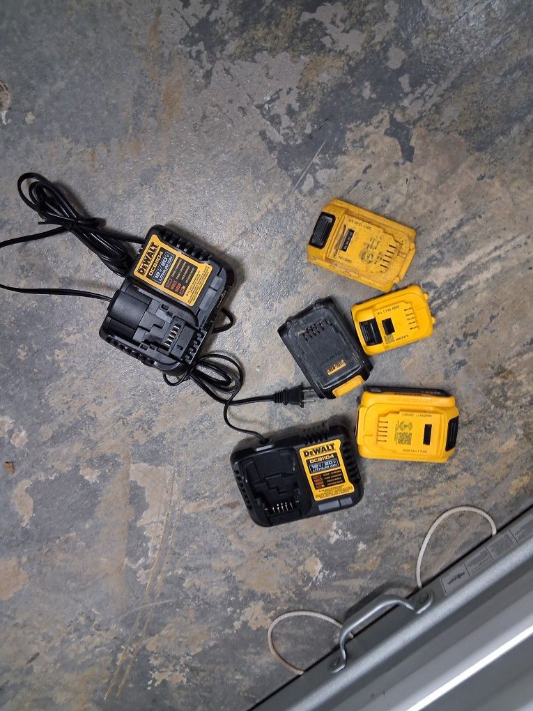 DEWALT CHARGER AN BATTERIES
