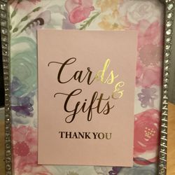 Wedding Cards & Gifts Sign