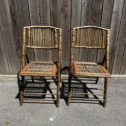 Bamboo Rattan Chairs