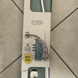 Shower Rod In Chrome 44 In. To 72 In.