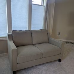 Beige Loveseat