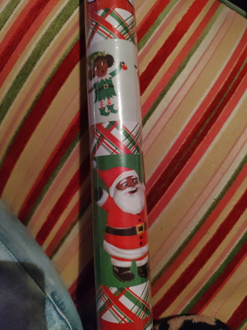 African American Christmas Wrapping Paper