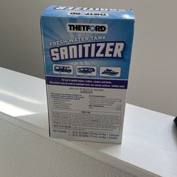 Fresh Water Tank Sanitizer For Camper Or Rv 