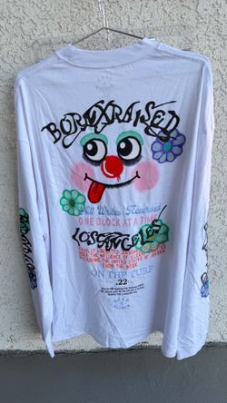 BXR BORN RAISED VERDY WHITE LONG SLEEVE COLLAB SZ 2XL SUPREME UNDFTD NIKE DUNK