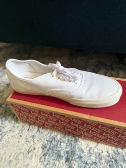 Vans white authentic size 10