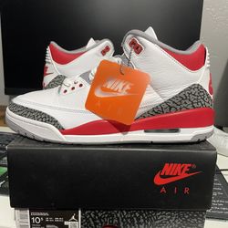 Jordan 3 Fire Red 