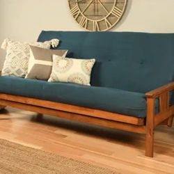 Porch & Den Kern Full-size Futon Frame and Mattress Set