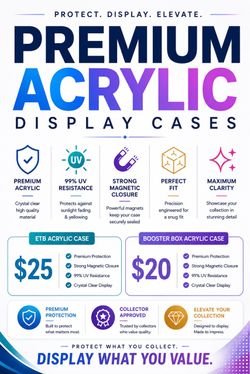 Acrylic ETB & Booster Box Display Cases