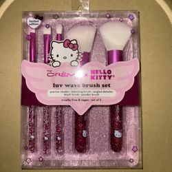 Hello Kitty Pink Makeup Brushes