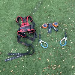 3M PROTECTA Full Body Harness: Vest, Quick-Connect / Quick-Connect Buckles, XL, 420 lb Capacity & 3M DBI SALA  Nano-Lok Edge Twin-Leg Personal 