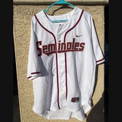 Florida State Seminoles Vintage 90s NCAA Nike White Baseball Jersey XL