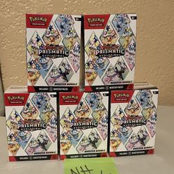 Pokemon Prismatic Evolutions Booster Bundles (5)