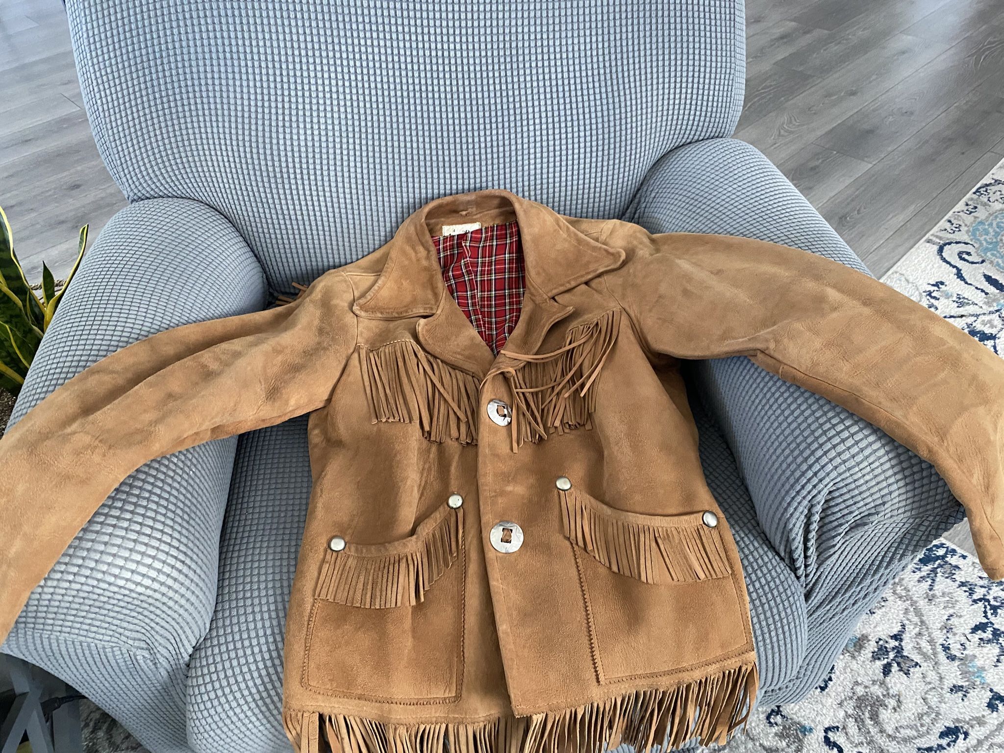 Vintage Suede Western Jacket - $25