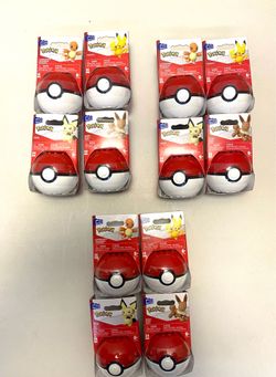 12- New Pokémon Pokeball Mattel Mega Evergreen Set Pichu Pikachu  Charmander Eevee