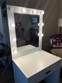White vanity