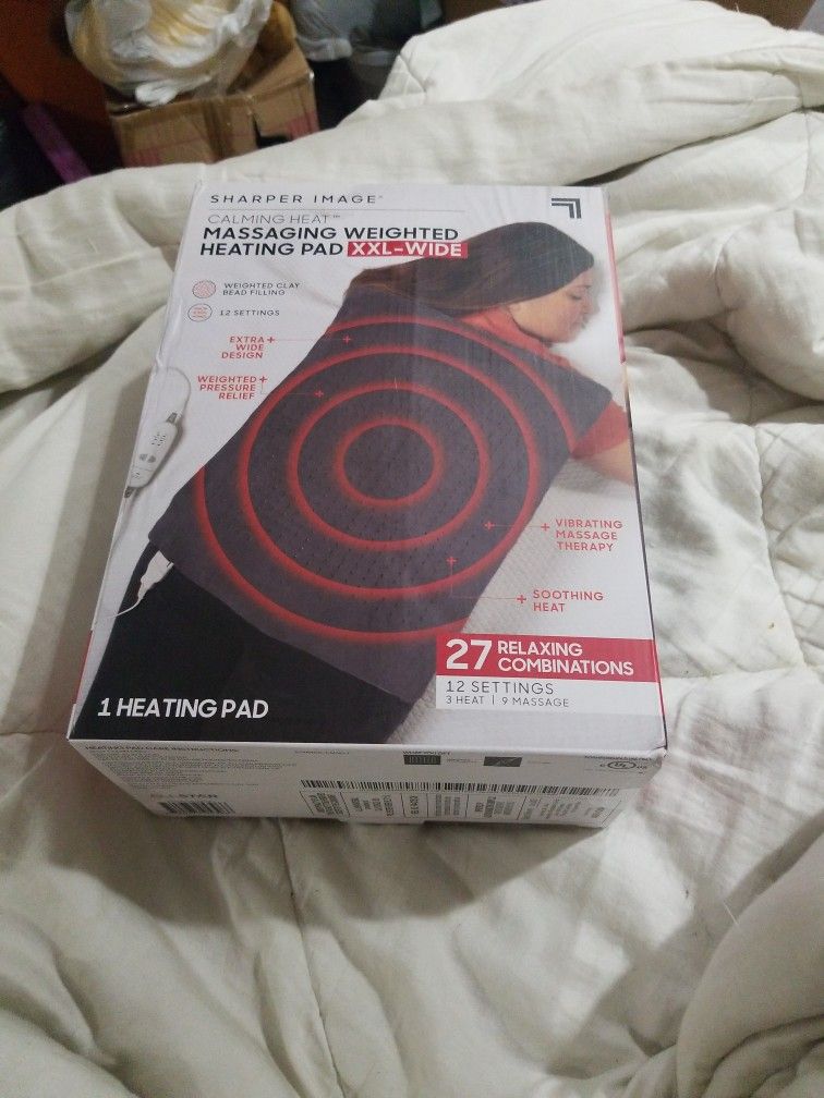 12 Settings Massaging Weighted Heating Pad