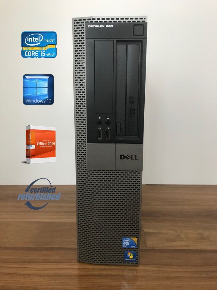 Intel Core i5 Computer, 3.2 GHz Processor, 4GB Ram, 250GB HDD, Windows 10, MS Office 2019.