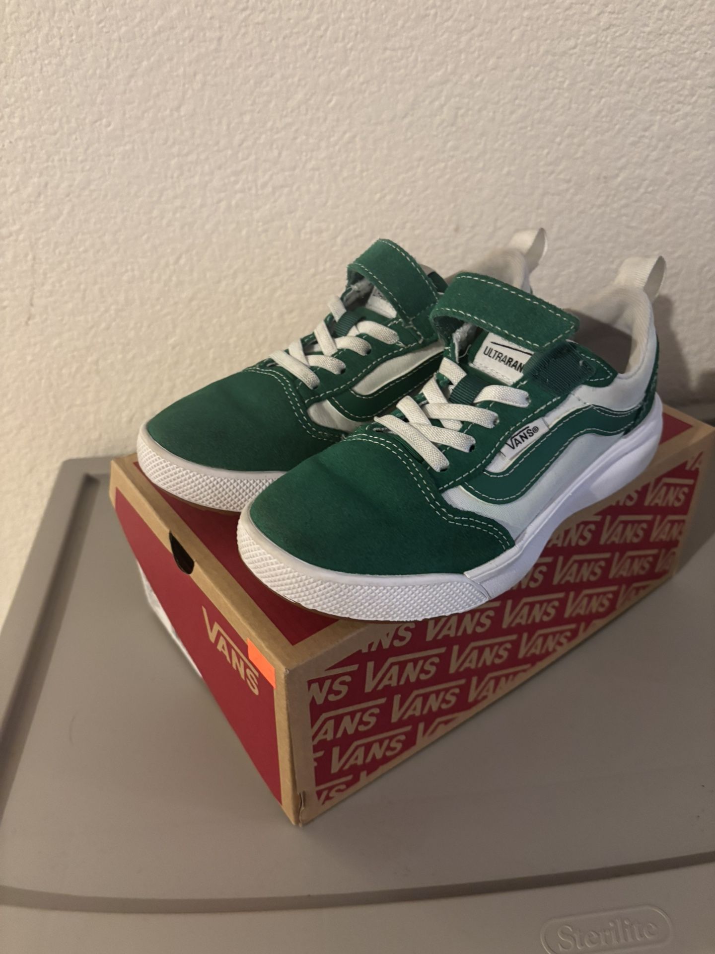 Green Kids Vans Size 1 Yr