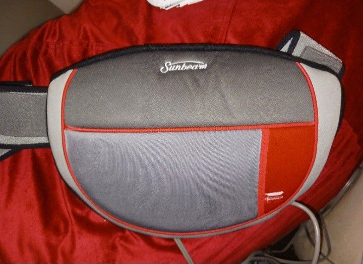 Sunbeam Shiatsu Heating & Massage Pad for Fast Back Pain Relief