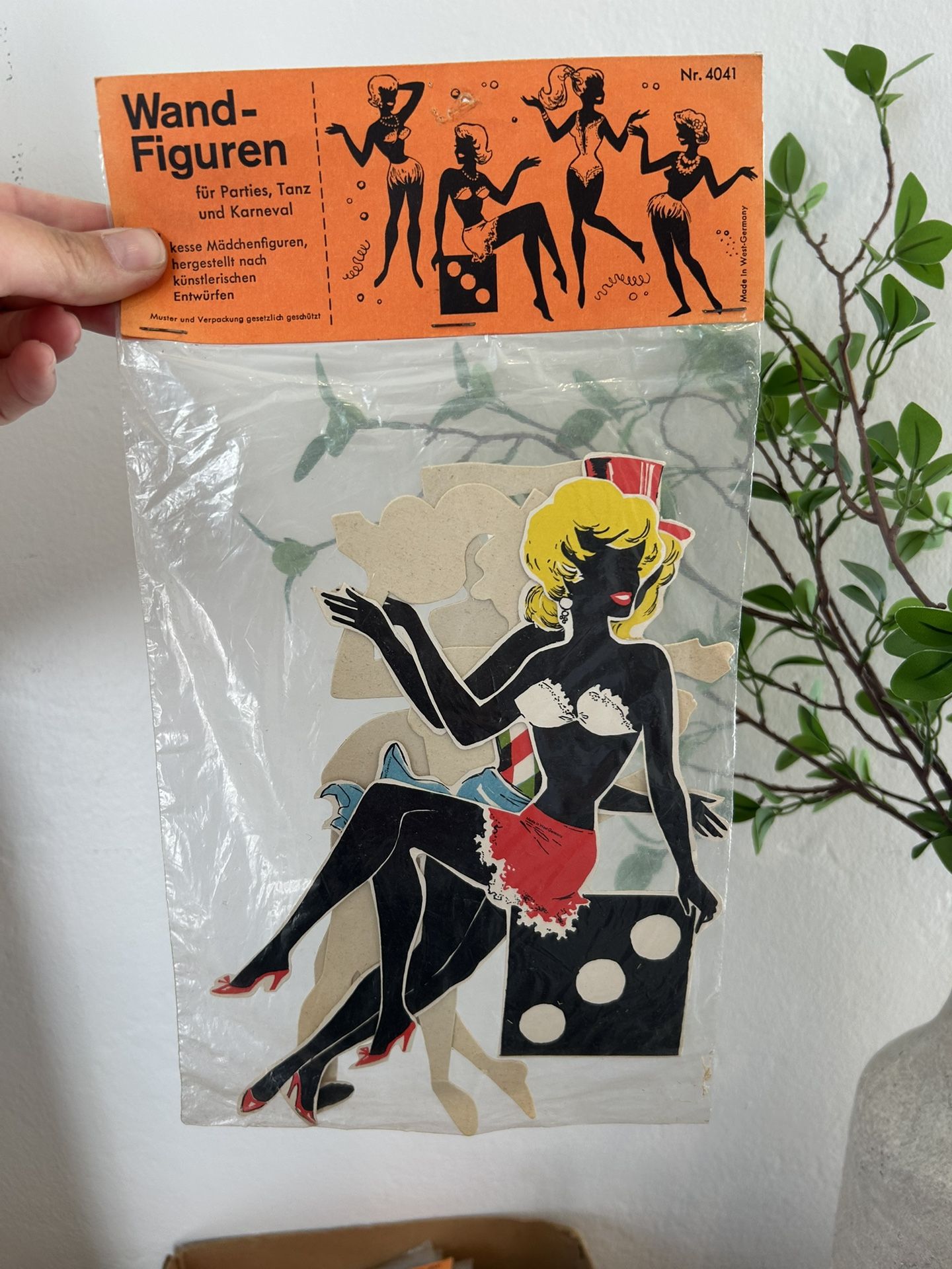 VINTAGE LOT of 47 Packs 1960'S GERMAN DANCING HULA Girls PARTY DECORATIONS Rare ALL MCM Decor Mid Century Collectibles Retro