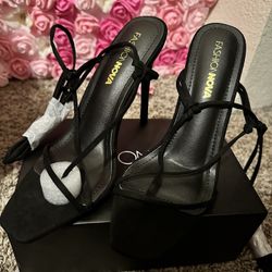 Black Fashion Nova Heels 