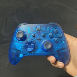  Blue Clear Xbox Controller 