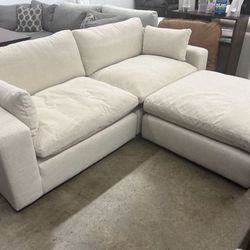 Ultra Soft 102” Feather Cloud Sectional Sofa Couch 