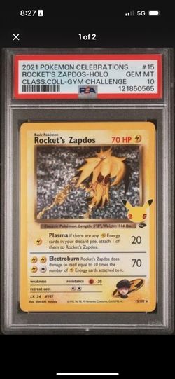 PSA 10 Rocket’s Zapdos #15 - 2021 Pokemon Celebrations