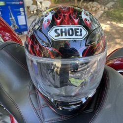 SHOEI XL Grim Reaper In The Flames Motorcycle Helmet ($350/OBO) Used For Two Weeks/Like new
