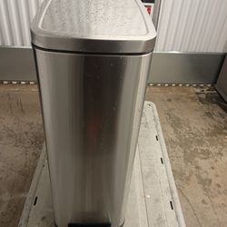 45L Slim Step Trash Can Stainless 