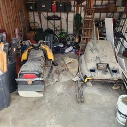 83 & 84 Ski-doo Snowmobiles Pair 